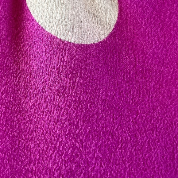 JACK MULQUEEN 100% Silk Violet Polkadot Dress Size 10 - Picture 6 of 9